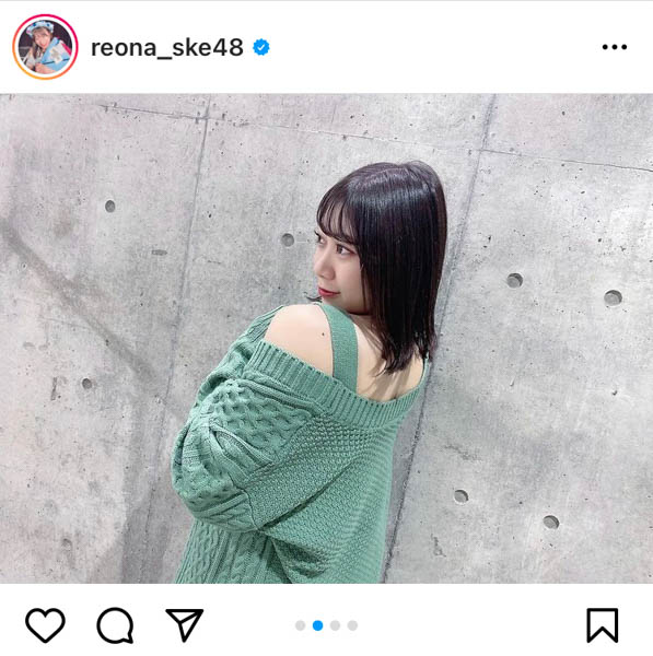 SKE48 井田玲音名、「S字がだいじ」な振り向きバックショットに歓喜の声「さすが、SKEのマリリンモンロー」