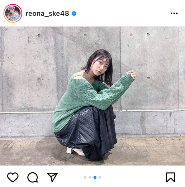 SKE48 井田玲音名、「S字がだいじ」な振り向きバックショットに歓喜の声「さすが、SKEのマリリンモンロー」