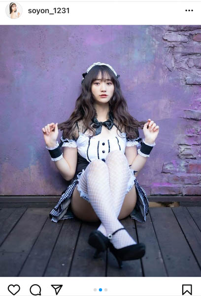 そよん、「全力で養いたい」可愛すぎるメイドコスプレ披露