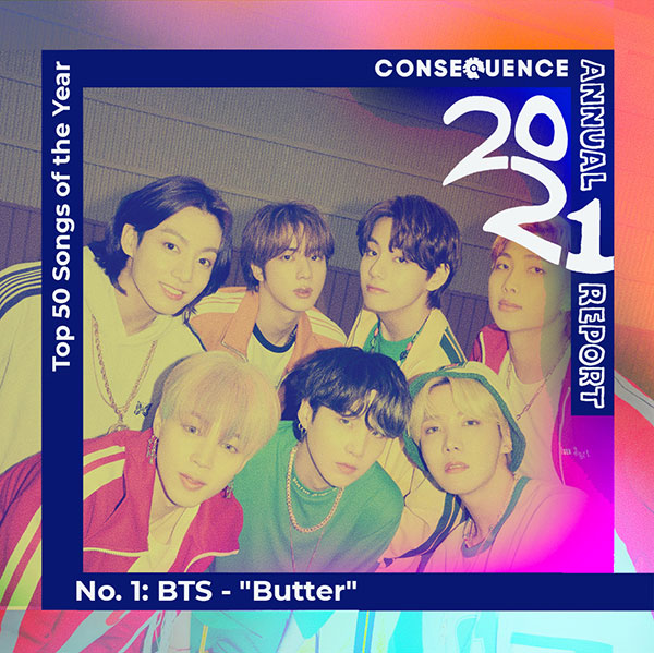 BTS 、「Butter」が米Consequence of Sound選定!「今年の歌」1位獲得