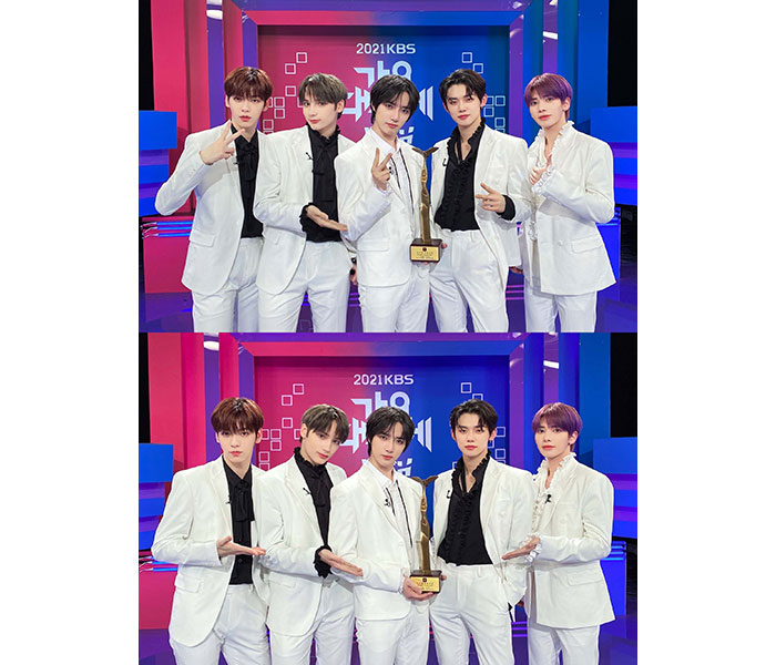 TOMORROW X TOGETHER、「2021 SBS 歌謡大祭典」でパフォーマンスを披露