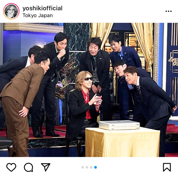 YOSHIKI、しゃべくりの年末特番に出演決定！収録ショットを公開。「しゃべりすぎた... みてね」