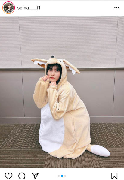 AKB48 福岡聖菜、フェネックの着ぐるみパジャマコーデが可愛すぎる！！