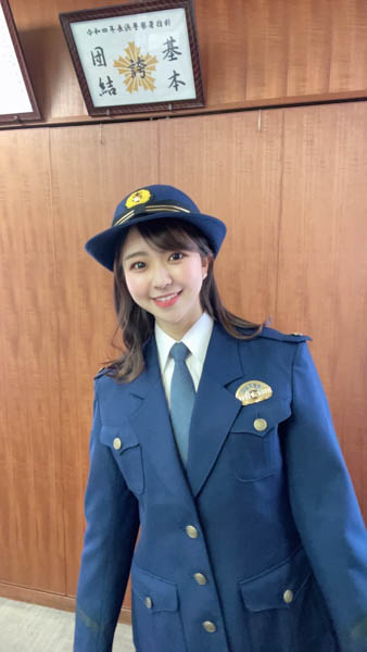 ミスユニバーシティ2019日本大会グランプリ・長澤佳凜さんが滋賀県警長浜署で1日警察署長に!「たくさんの地域の方々と関わることができて光栄です」