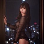 レースクイーン・浜嶋りな、夜景をバックにセクシーランジェリーで悩殺