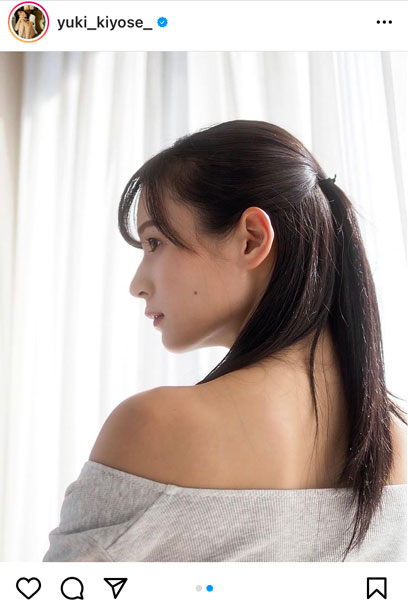清瀬汐希、美麗な横乳ラインにうっとり! イメージ作品からオフショット公開