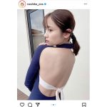 桃月なしこ、透明感放つ美背中バックショットにうっとり「なしこ、最高」