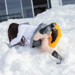 コスプレイヤー・白田まい、ソリから転げ落ちる「ラッキースケベ」ショットに歓喜の声