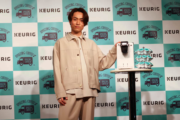 EXILE TETSUYA、AMAZING COFFEE×KEURIG新商品に自信