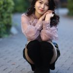 【2021ミスユニバーシティグランプリ】関西大学・吉田三莉さんが美脚際立つクールなファッションで登場！ 「一つ大人の階段を登って、大人の女性に近づくことができた。2022年は防災の啓発活動をしたい。」