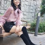 【2021ミスユニバーシティグランプリ】関西大学・吉田三莉さんが美脚際立つクールなファッションで登場！ 「一つ大人の階段を登って、大人の女性に近づくことができた。2022年は防災の啓発活動をしたい。」