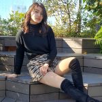 【2021ミスユニバーシティグランプリ】関西大学・吉田三莉さんが美脚際立つクールなファッションで登場！ 「一つ大人の階段を登って、大人の女性に近づくことができた。2022年は防災の啓発活動をしたい。」