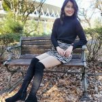 【2021ミスユニバーシティグランプリ】関西大学・吉田三莉さんが美脚際立つクールなファッションで登場！ 「一つ大人の階段を登って、大人の女性に近づくことができた。2022年は防災の啓発活動をしたい。」