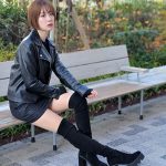 【写真特集】新唯(あらたゆい)、ブラックコーデで美脚アピール！オートサロン会場で一番と噂の美女がSUPERGT500レースクイーンに決定。