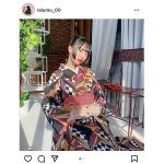 藤川らるむの初振袖姿に歓喜の声ぞくぞく！