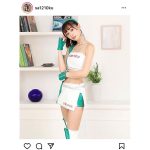 レースクイーン・林紗久羅、コスチューム姿のポートレートに歓喜の声