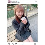 NMB48・堀詩音、美脚際立つミニ丈黒コーデに歓喜の声！「スタイル神」