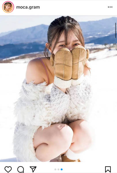 橋本萌花、雪原に映える透明美ボディ披露！ファンからは歓喜の声も