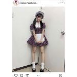 早川渚紗、美脚に見惚れるミニスカメイド衣装に歓喜の声！