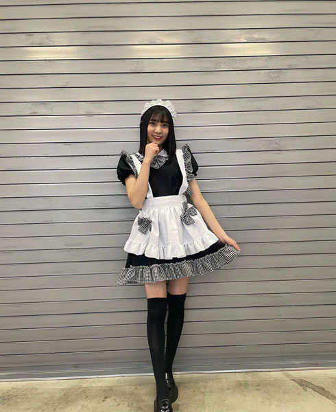 SKE48・石黒友月、美脚メイドコスプレで『絶対領域』披露「好きですか？？」