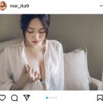 万理華、透けシャツ越しのふんわり美乳に釘付け