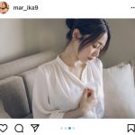万理華、透けシャツ越しのふんわり美乳に釘付け