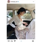 永尾まりや、車内で着替える色気ショットで美乳ライン披露