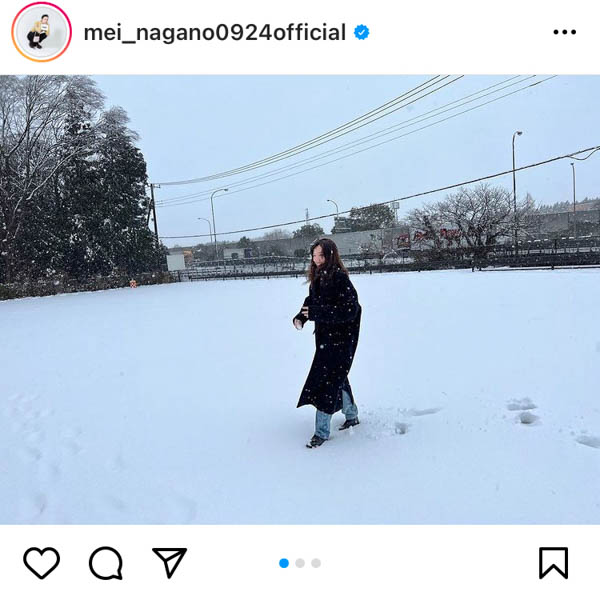 永野芽郁、雪まみれではしゃぐ姿に癒される「初めてダイブした」