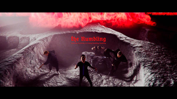 SiM、「進撃の巨人」OPテーマ『The Rumbling』フルサイズ配信スタート！巨人が映り込むMVティザー映像も公開