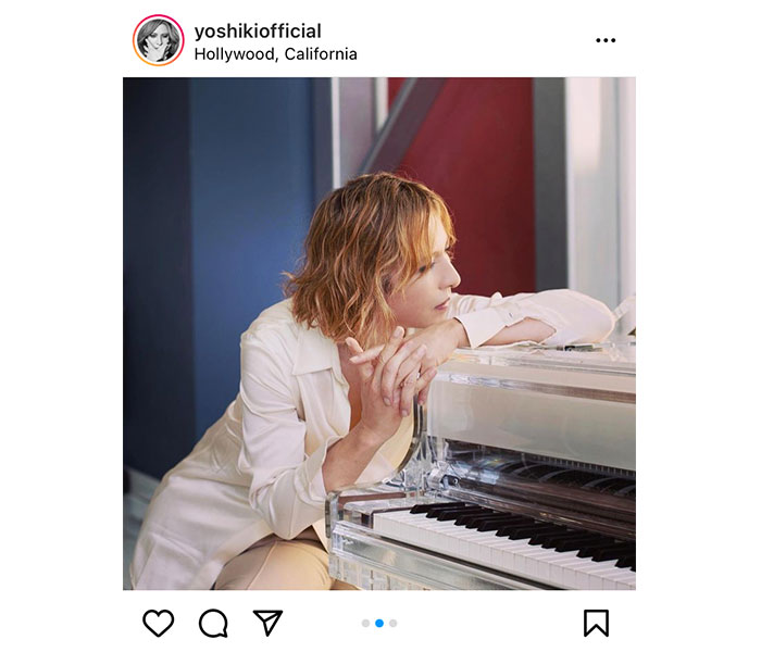 YOSHIKI、儚げな横顔に見惚れるポートレートに「美しい」と歓喜の声