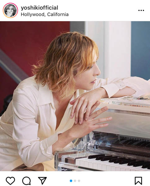 YOSHIKI、儚げな横顔に見惚れるポートレートに「美しい」と歓喜の声