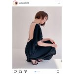 トリンドル玲奈が大胆露出。背中がザックリのワンピースに「ドキッとする」「背中キレイ」「神々しい」とファン絶賛！