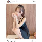 レースクイーン・朝倉咲彩、『さやの日』に黒ワンピースコーデを披露