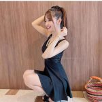 レースクイーン・朝倉咲彩、『さやの日』に黒ワンピースコーデを披露