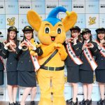 超ときめき♡宣伝部が一日警察署長に！『前みて右みて左みて』をパフォーマンス