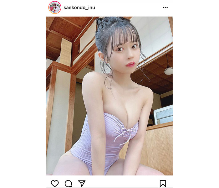 #ババババンビ・近藤沙瑛子、とろける透明バストにファン熱視線！「見てたらとけちゃいます」