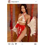 九条ねぎ、限界露出の巫女コスプレで悩殺！