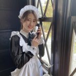 澄田綾乃、メイド風水着自撮りで届ける透明肌