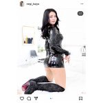 九条ねぎ、エナメル製ワンピでフェチ心を刺激！「みんなは何フェチですか？」