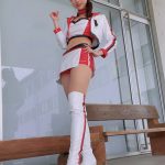 レースクイーン・今田希、セクシー過ぎるミニ丈衣装で悶絶ポーズ！ 「コスチュームは私がデザインさせていただきました。」