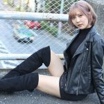 ハイトーンショートが鮮やかな藤本南(dela)、セクシーなブラックコーデで 絶対領域アピール！「これから韓国っぽい雰囲気を目指していきたい」