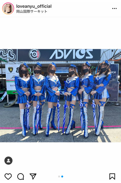 レースクイーン・広瀬晏夕、眩しい脚線美からセクシーな絶対領域をアピール！「俺はいつもやられておる」「真骨頂ですね」とファン歓喜。