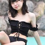 Milky✳︎Sphene・星河澪乃、オフショル黒水着を「カワセク」に披露！＜SUMMERLAND IDOL CARNIVAL＞
