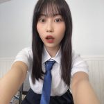 伊織いお、制服越しに伝わるJカップラインに釘付け！