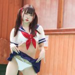 【写真特集 14枚】中村栞菜、ミニ丈セーラー服から白水着を挑発的に見せつけ！＜SUMMERLAND IDOL CARNIVAL＞