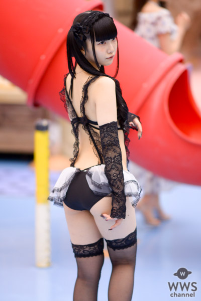 【写真特集 7枚】にゃんちゃん、レース生地がセクシーな水着衣装に熱視線！＜SUMMERLAND IDOL CARNIVAL＞