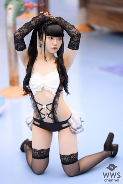 【写真特集 7枚】にゃんちゃん、レース生地がセクシーな水着衣装に熱視線！＜SUMMERLAND IDOL CARNIVAL＞