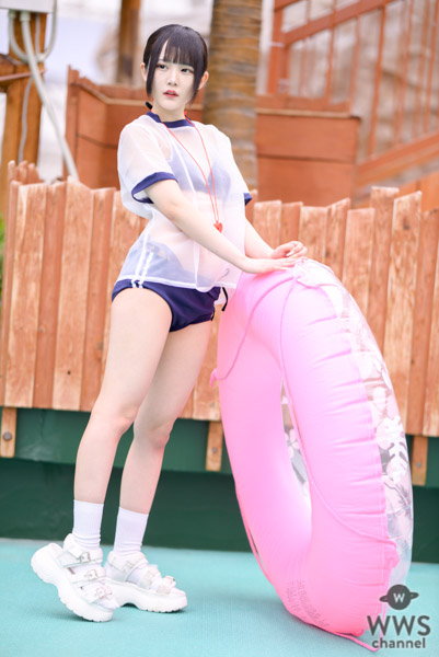 【写真特集 6枚】シンダーエラ・明暗りあ、透け体操着で浮き出るビキニに釘付け！＜SUMMERLAND IDOL CARNIVAL＞