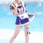 【写真特集 8枚】煌めき☆アンフォレント・白瀬乃愛、プールサイドで輝く青チャイナ水着で釘付け！