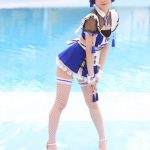 【写真特集 8枚】煌めき☆アンフォレント・白瀬乃愛、プールサイドで輝く青チャイナ水着で釘付け！